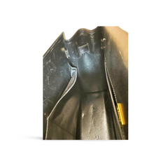 80's vintage BALLY black boxcalf leather kelly bag. Classic masterpiece handbag. 051203m1
