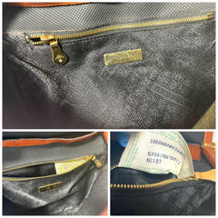 Vintage Bottega Veneta fisherman style black and brown shoulder bag with fringe at front. Popular design bag from the old era. 060723ac2