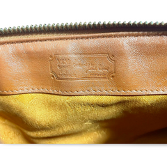 Vintage MCM classic brown monogram mini speedy bag. Must have purse, designed by Michael Cromer. 070108re1