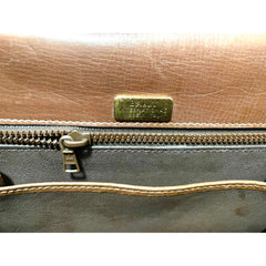 80's vintage BALLY brown boxcalf leather kelly bag with gold tone hardware closure. Classic masterpiece handbag. 060118ya