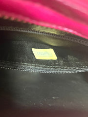 Vintage CHANEL pink lamb leather chain shoulder bag with fringe. Rare triangle handle handbag. Must have purse. 070225ac6