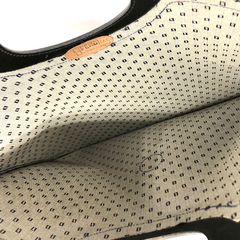 Vintage FENDI iconic FF logo pattern shopper tote bag with black leather trimming. Can be a foldable clutch bag. Unisex daily use. 060718y