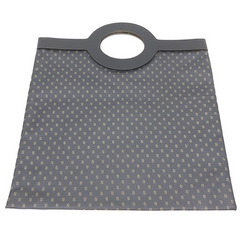 Vintage FENDI iconic FF logo pattern shopper tote bag with black leather trimming. Can be a foldable clutch bag. Unisex daily use. 060718y
