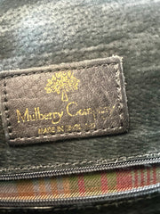 Vintage Mulberry darkbrown croc embossed leather Kelly bag with shoulder strap. Roger Saul era. Rare masterpiece. 070220yf