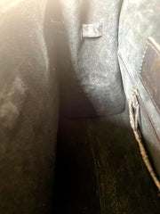 Vintage Mulberry darkbrown croc embossed leather Kelly bag with shoulder strap. Roger Saul era. Rare masterpiece. 070220yf