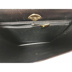 Vintage Karl Lagerfeld red and black double face shoulder bag with golden logo motifs. Rare unique bag. Must have. 060605r1