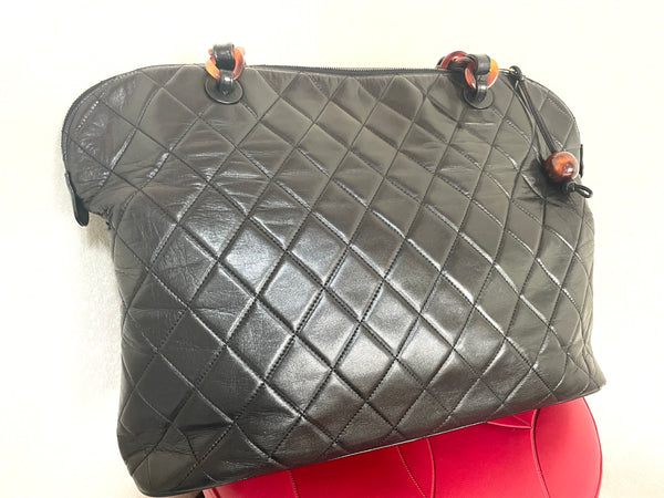 Vintage CHANEL black lamb leather large, jumbo size shoulder bag with –  eNdApPi ***where you can find your favorite designer  vintages..authentic, affordable, and lovable.