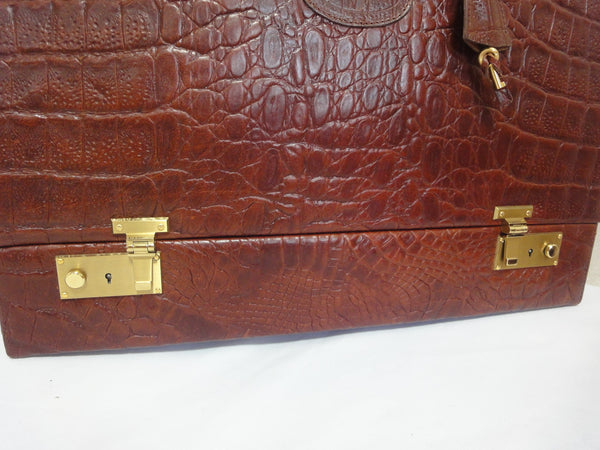 Vintage Mulberry brown croc embossed leather speedy bag style handbag. –  eNdApPi ***where you can find your favorite designer  vintages..authentic, affordable, and lovable.
