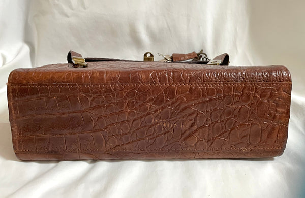 Mulberry Vintage Crocodile Embossed Crossbody Bag at 1stDibs