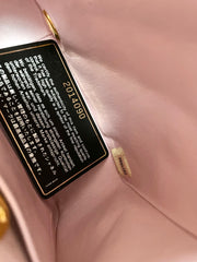 Vintage CHANEL milky pink 2.55 shoulder bag with golden CC closure. Rare color classic purse for daily use. Must have. 0408241