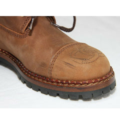 Vintage CHANEL middle high, brown leather boots, hiking lace up boots, with CC mark. US5.5-6. EU 36. Classic casual shoes. 050816f5