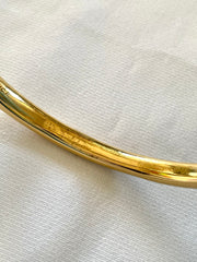 Vintage Hermes golden double horse head design bangle, bracelet. Beautiful classic jewelry from Hermes. 050120an8