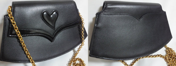 Party Clutch With Chain Handle - Black - Woman - Clutch Bags 