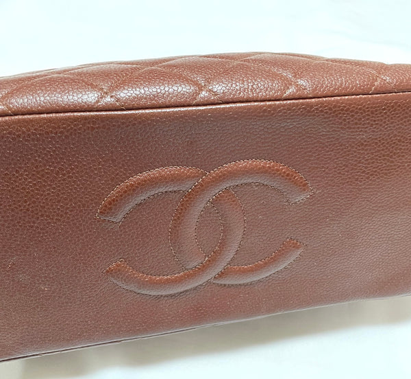 Chanel French Kisslock Caviar Leather Wallet