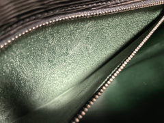 W3. Vintage Louis Vuitton black epi trapezoid mod style clutch bag. One unique purse from epi line. Unisex and daily use. Trapeze bag. 0407261
