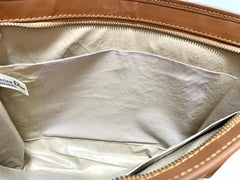 Vintage Christian Dior Bagages camel brown suede leather clutch purse, pouch with embossed Dior logo allover. Unisex use. 0409201
