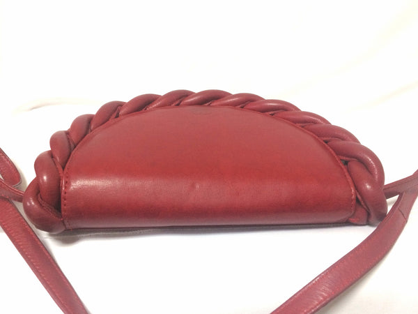 Cherry Red Leather Coin Purse