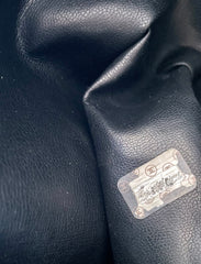 Vintage CHANEL black lambskin large tote bag with brown plastic chains and CC mark charm to the LAMPO zipper. 050206ac3