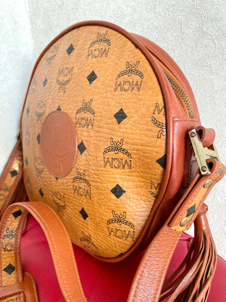 Vintage MCM brown monogram round Suzy Wong shoulder bag with brown lea –  eNdApPi ***where you can find your favorite designer  vintages..authentic, affordable, and lovable.