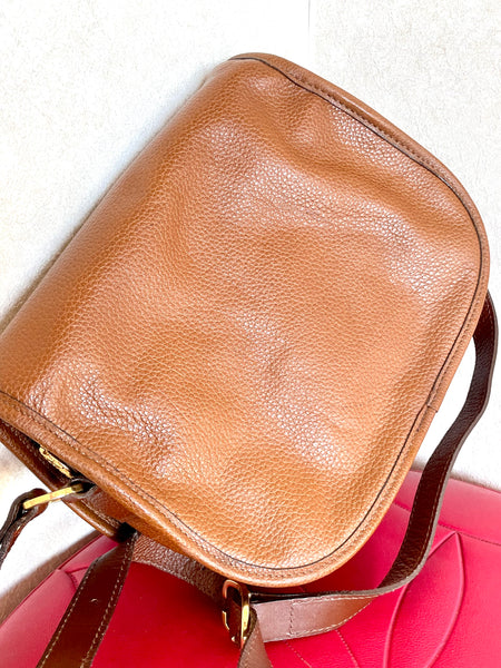 Vintage Longchamp brown leather shoulder bag with golden logo motif. U –  eNdApPi ***where you can find your favorite designer  vintages..authentic, affordable, and lovable.