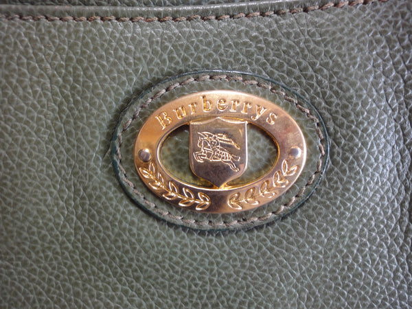 Genuine Vintage Leather Burberry Purse Wallet 