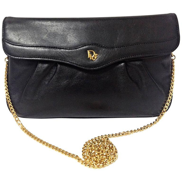 Small leatherbag with golden details / 11998 - Black (Nero) – DEPECHE