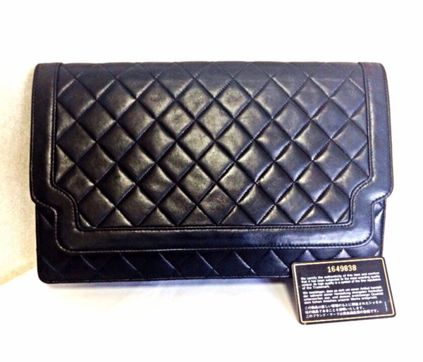 Chanel Quilted Lambskin Clutch