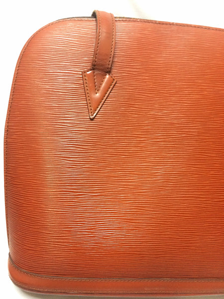 Vintage Louis Vuitton Brown Epi Shoulder Tote Bag. Perfect -  Israel
