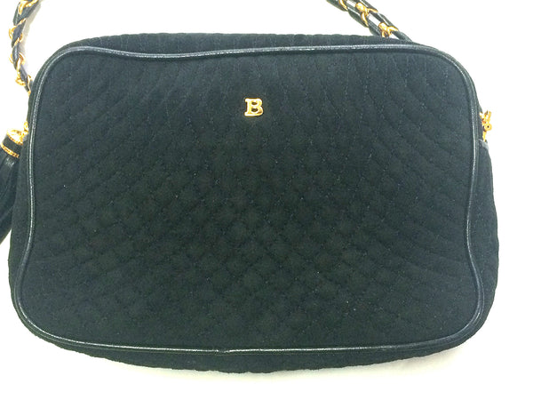 Sell Bally Vintage Quilted Shoulder Bag - Black