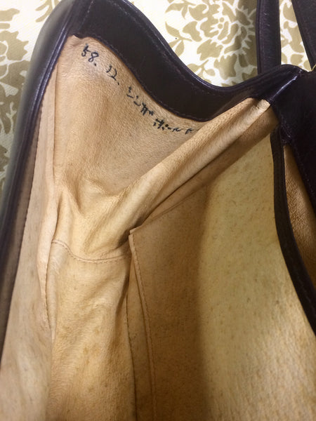 LOUIS VUITTON Brown Monogram Canvas Gold Pigskin Handbag Shoulder