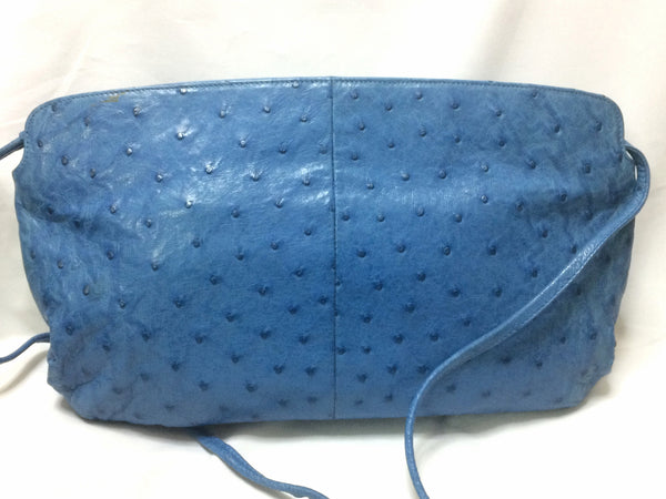 Vintage BALLY genuine blue ostrich leather shoulder bag with gathered –  eNdApPi ***where you can find your favorite designer  vintages..authentic, affordable, and lovable.