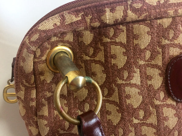 Authentic Vintage CHRISTIAN DIOR Brown Trotter Jacquard 