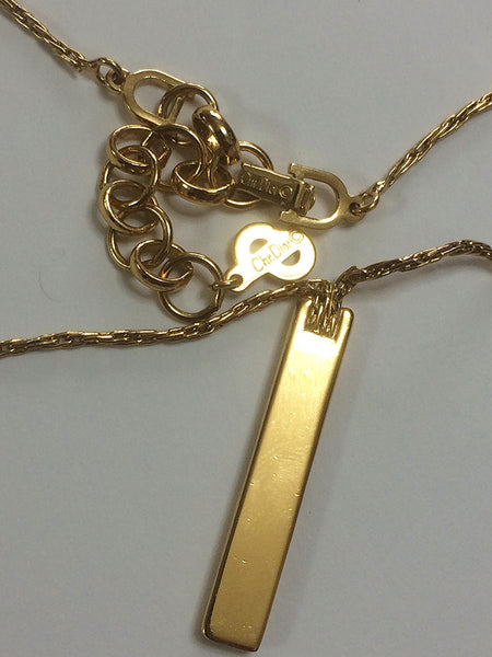 Christian Dior CD Necklace in Gold with Adjustable Chain