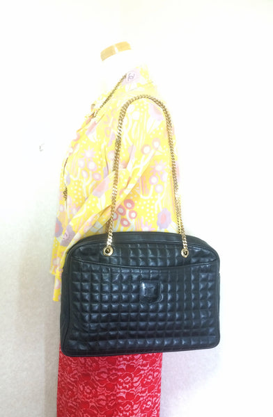 Buy Free Shipping CELINE Celine Vintage Blason Quilted Leather