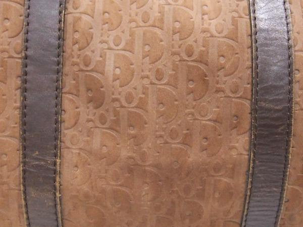 80's vintage Christian Dior Bagages genuine brown suede leather