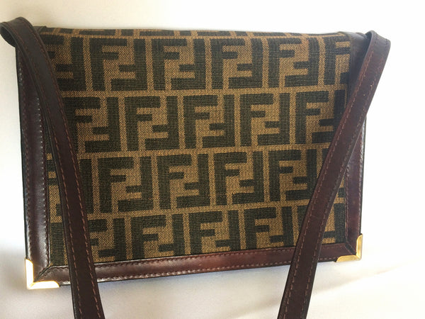 Vintage Fendi jacquard fabric shoulder purse, clutch bag with leather –  eNdApPi ***where you can find your favorite designer  vintages..authentic, affordable, and lovable.