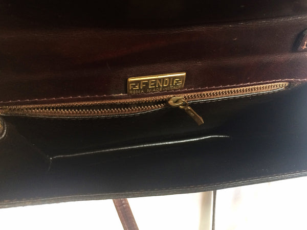 Fendi Vintage Monogram Canvas Crossbody Shoulder Bag – Recess