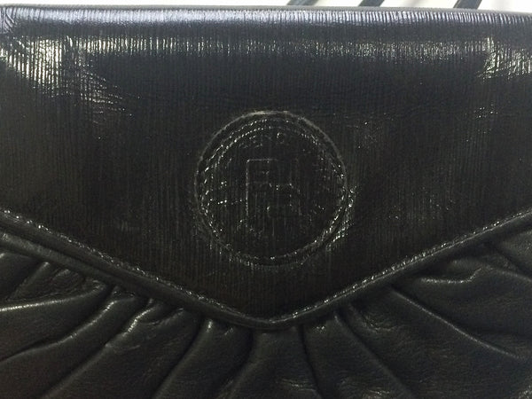 70's, 80's vintage FENDI black nappa leather oval round shape shoulder –  eNdApPi ***where you can find your favorite designer  vintages..authentic, affordable, and lovable.