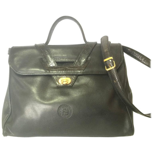 FENDI Genuine Leather Vintage Very Rare Bag / FENDI Vintage 
