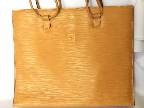 Louis Vuitton Louis Vuitton Sac Plat Yellow Epi Leather Handbag