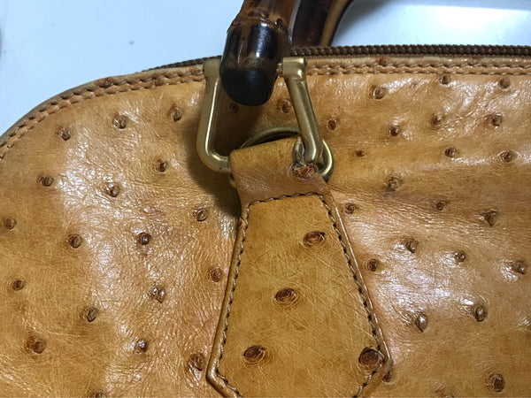 Vintage GUCCI orange brown color genuine ostrich leather bolide bag st –  eNdApPi ***where you can find your favorite designer  vintages..authentic, affordable, and lovable.