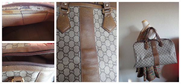 Gucci - Monogram Duffle Bag in Brown Gucci