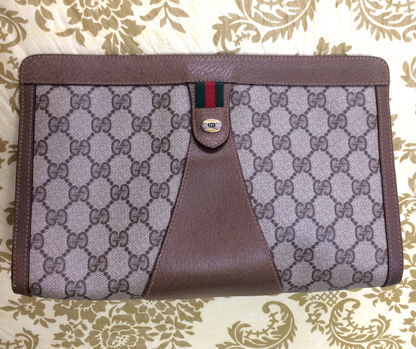 Leather vanity case Gucci Beige in Leather - 33961809