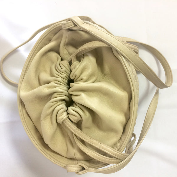 Drawstring Hobo Bag - Ivory