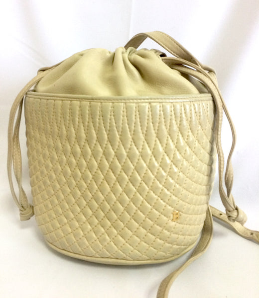 Vintage Bally Bag, Shoulder Crossbody Top Handle Bag, Green Color