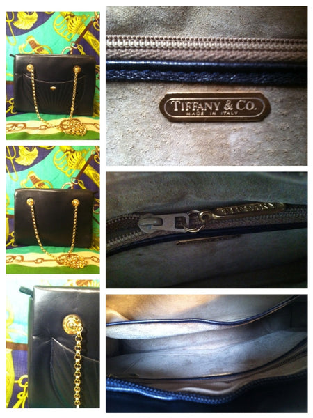 Leather handbag Tiffany & Co Gold in Leather - 4025356