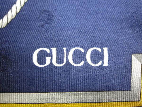 Gucci Vintage GG Logo Silk Scarf