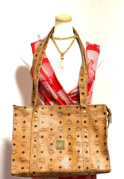 Vintage MCM brown monogram large tote bag with long straps. Classic st –  eNdApPi ***where you can find your favorite designer  vintages..authentic, affordable, and lovable.