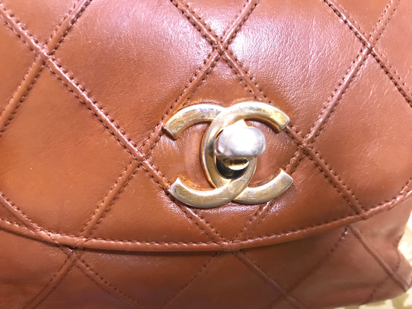 L20190528. 1990s. Vintage CHANEL brown calf leather belt bag, fanny pa –  eNdApPi ***where you can find your favorite designer  vintages..authentic, affordable, and lovable.