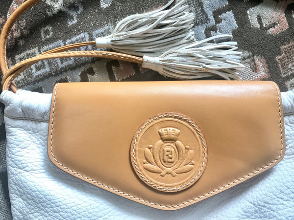 Vintage FENDI brown leather hobo bucket, shoulder bag with drawstring –  eNdApPi ***where you can find your favorite designer  vintages..authentic, affordable, and lovable.